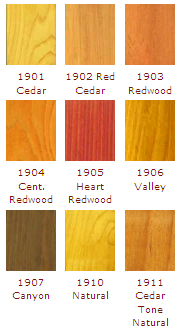 Stain Color Options