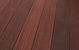 a deep, rich stain of deck boards