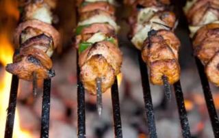 skewers of korean beef kababs