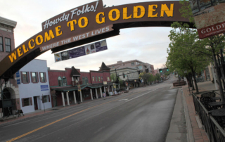 the downtown arch in Golden, CO