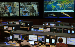 a view of a mission control station