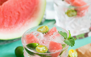 watermelon cocktails with all the trimmings