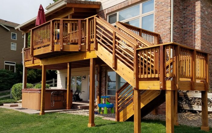 long stairs deck