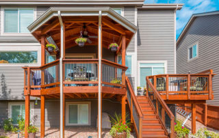 raised deck with roof