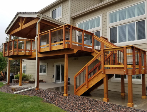 Tiered Deck with Custom Roof