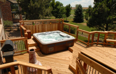 beautiful spa deck