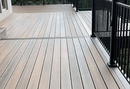 beautiful raised deck