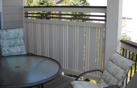 composite deck privacy fence