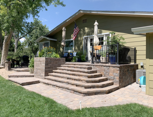 Wraparound Paver Patio in Englewood, Colorado