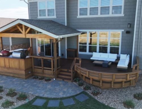 The best of both worlds, a deck above WITH a patio below